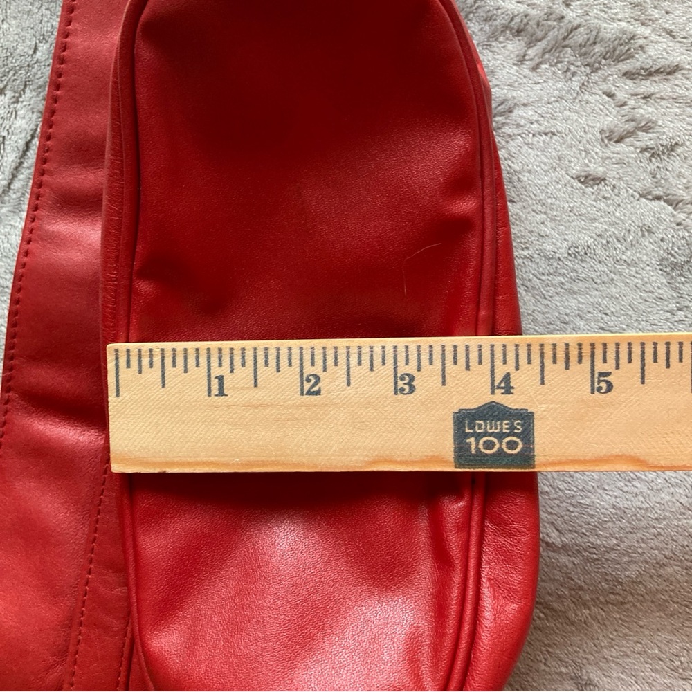 Red Leather Shoulder or Crossbody Bag | Unbranded - Picture 14 of 15
